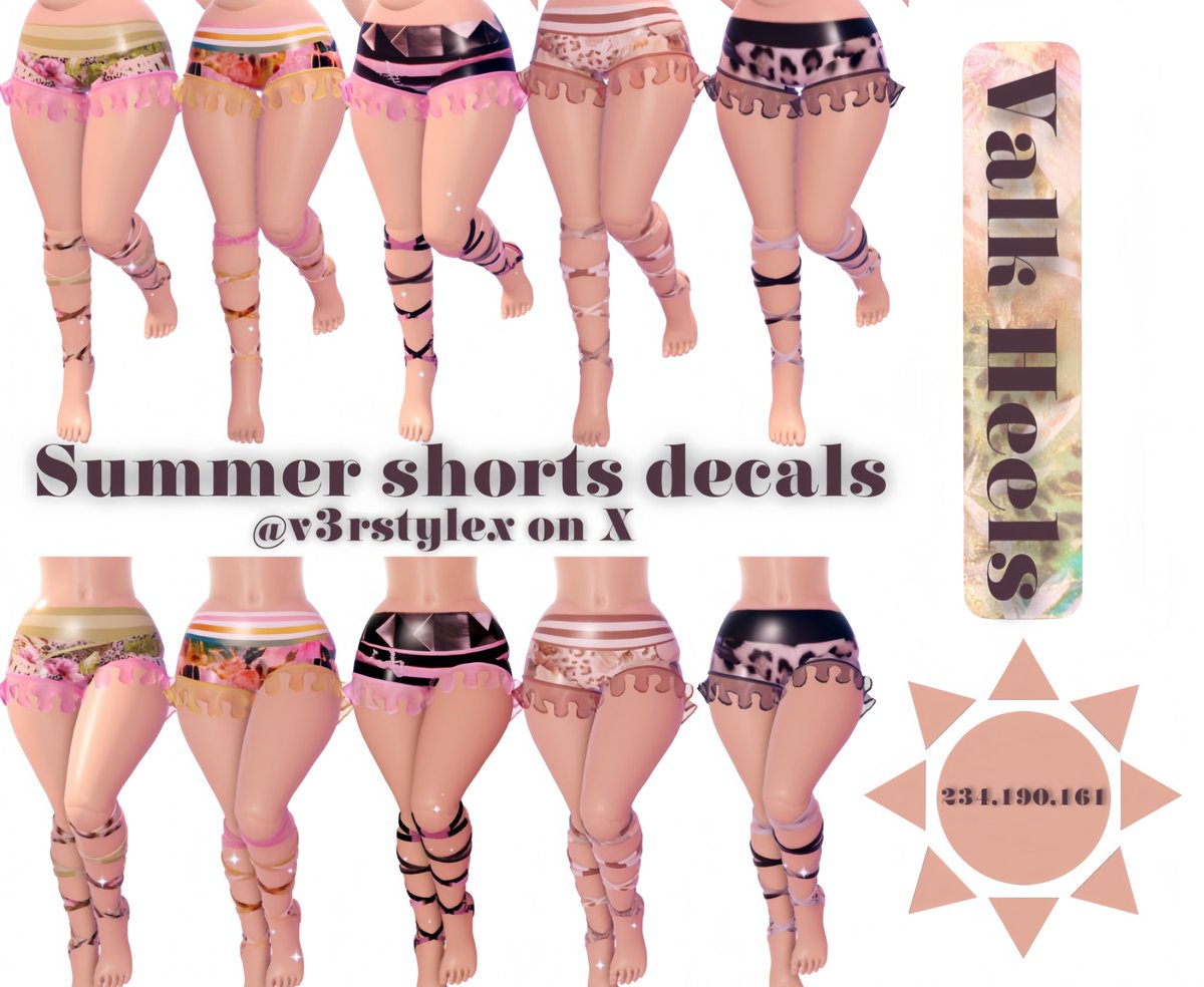 v3rstylex's tweet photo. Fold Over Summer Shorts!
Mid &amp; Low rise 

|| Currently only 1 skin tone, more to come

IDs in 🧵
.
.
#rhtc #royalehigh #royalehighdecals #roblox #tidalglow https://t.co/ioKSSKLWLn
