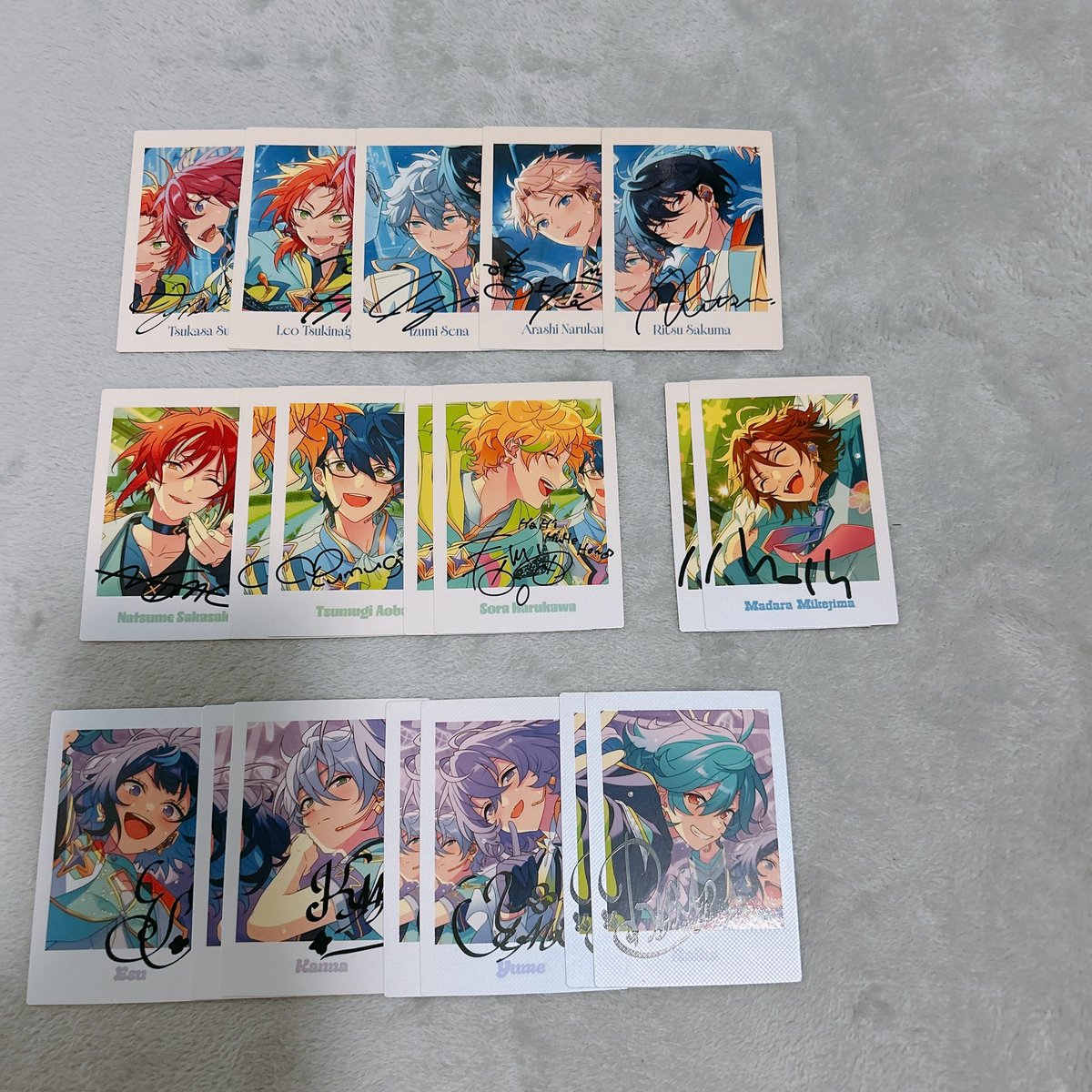 sakurei1102's tweet photo. P.A.shots!! ぱしゃっつ 10th

【譲】画像にあるもの

【求】コンプのため英智1枚･颯馬1枚
　　 ＞零♾＞颯馬♾＞（弓弦）♾

🩵ྀི郵送のみ
🩵ྀི検索からも大歓迎✨️
🤍コメントは下のツリーにお願いいたします(⋆ᴗ͈ˬᴗ͈)” https://t.co/LGS25nmHtY