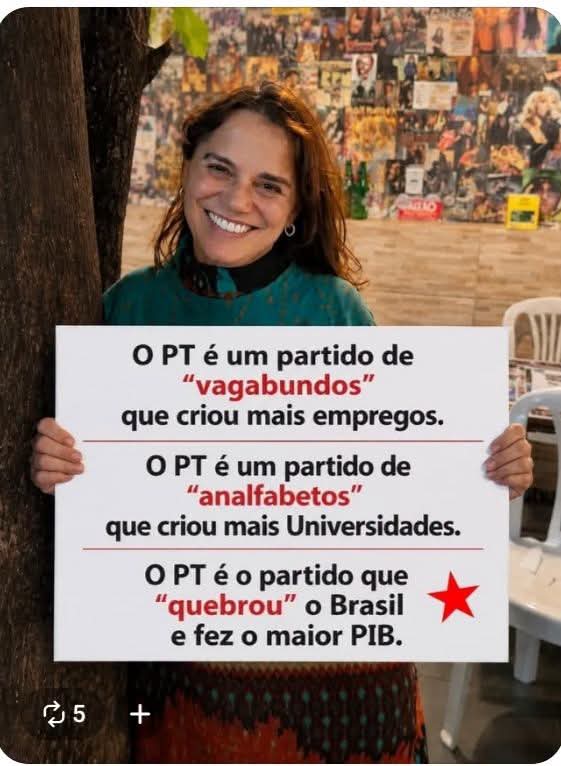ValriaMont72680's tweet photo. Só os burros dos ladrões Bolsonaristas não entendem, porque na matemática deles 2+2=5 https://t.co/BfloJXXCf7