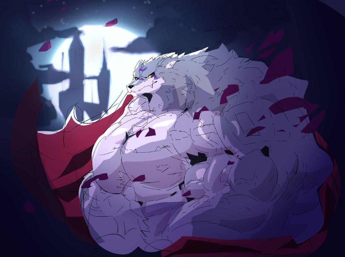 bla_woofer's tweet photo. vampire wolf wip🍷 https://t.co/FqRBPjApw6