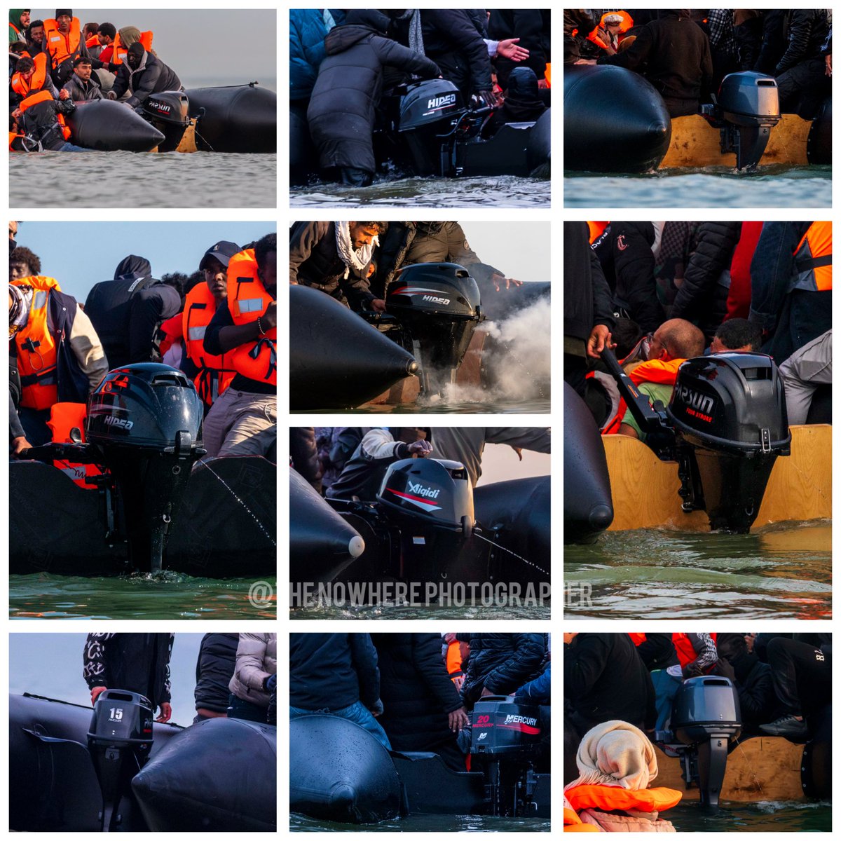 thenowherephoto's tweet photo. One of the questions I hear a lot is 

Who supplies the engines to the small boats?

Here is a compilation of of the boats I’ve captured with the motors in the shots 

Seems to be a few brands

Mercury 
Parsun 
Aiqidi 
Hideo

But all can be found on Ali Express

It cant surely be this easy?