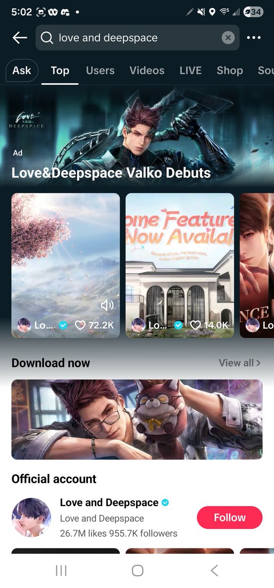 mossmallo's tweet photo. @kkirose_ The way this still is what you get searching love and deepspace on tiktok rn😒 https://t.co/YajBju7vMT
