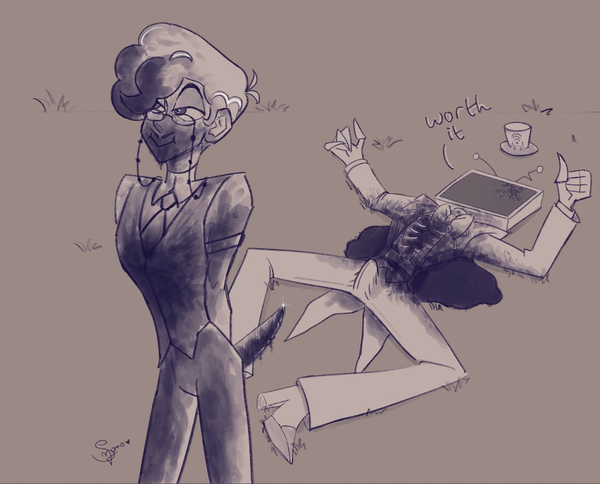 LilMomo_art's tweet photo. No touchyβ¦ π‘
Cw: slight blood/gore warning for the last image(?)
#vox #alastor #cannibalstatic https://t.co/mU4yPpqh2v