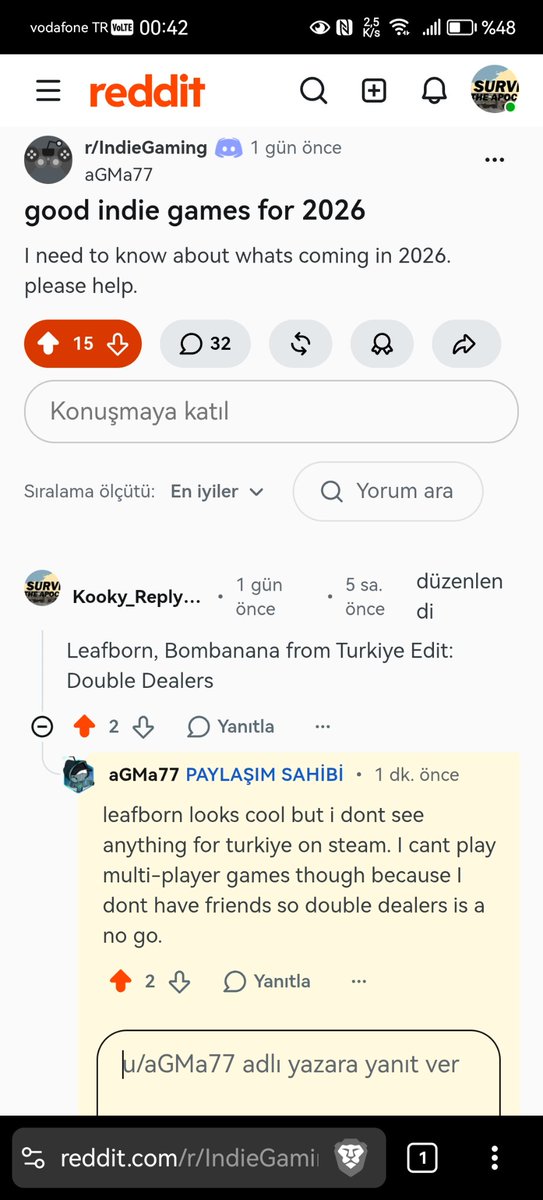 enteresan_lobi's tweet photo. @hasan_tarhann
People like your game
#leafborn #indiegames https://t.co/eBcyBU5Jld