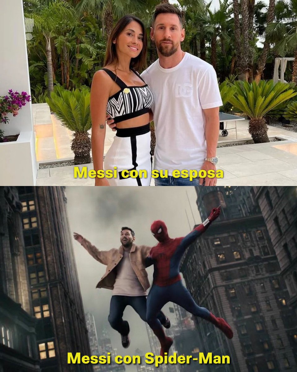 TuSpoilerMx's tweet photo. No te preocupes Leo, yo te entiendo 😌🕷.

#SpiderMan #Messi #SpiderManUnNuevoDía https://t.co/dsoc2Div8X