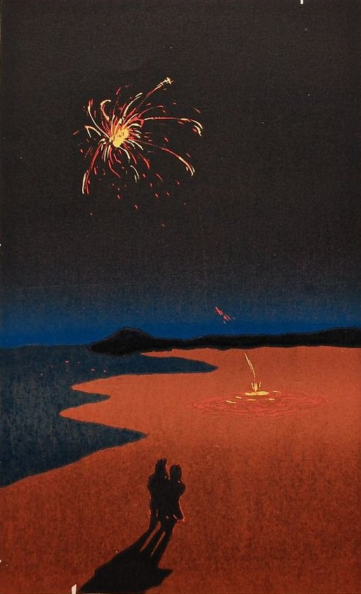 marysia_cc's tweet photo. "Last Fourth of July" 
woodcut by Dan Brenton https://t.co/Wcz71LeLg5