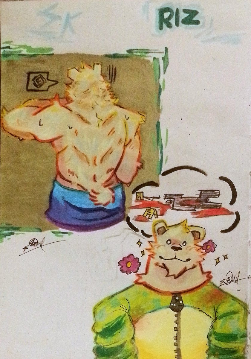 Sazuky_wu's tweet photo. the same but colored 
#BEASTAR #fanartㅤㅤㅤㅤ https://t.co/1RwSSQ57wl