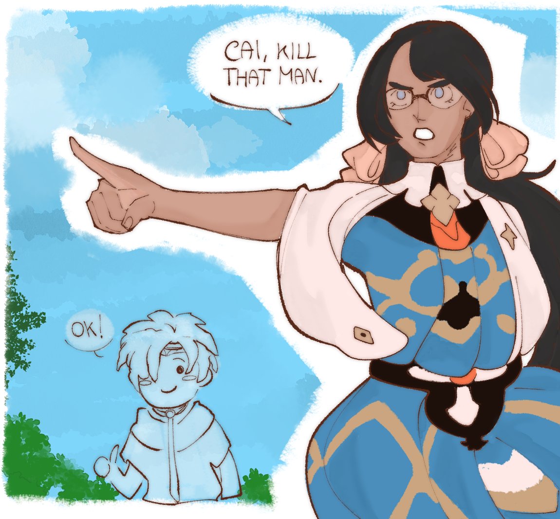 Mana_draws's tweet photo. Wait a second, Tiara is a tactician?? My spider senses are tingling... https://t.co/gBSbACUeix