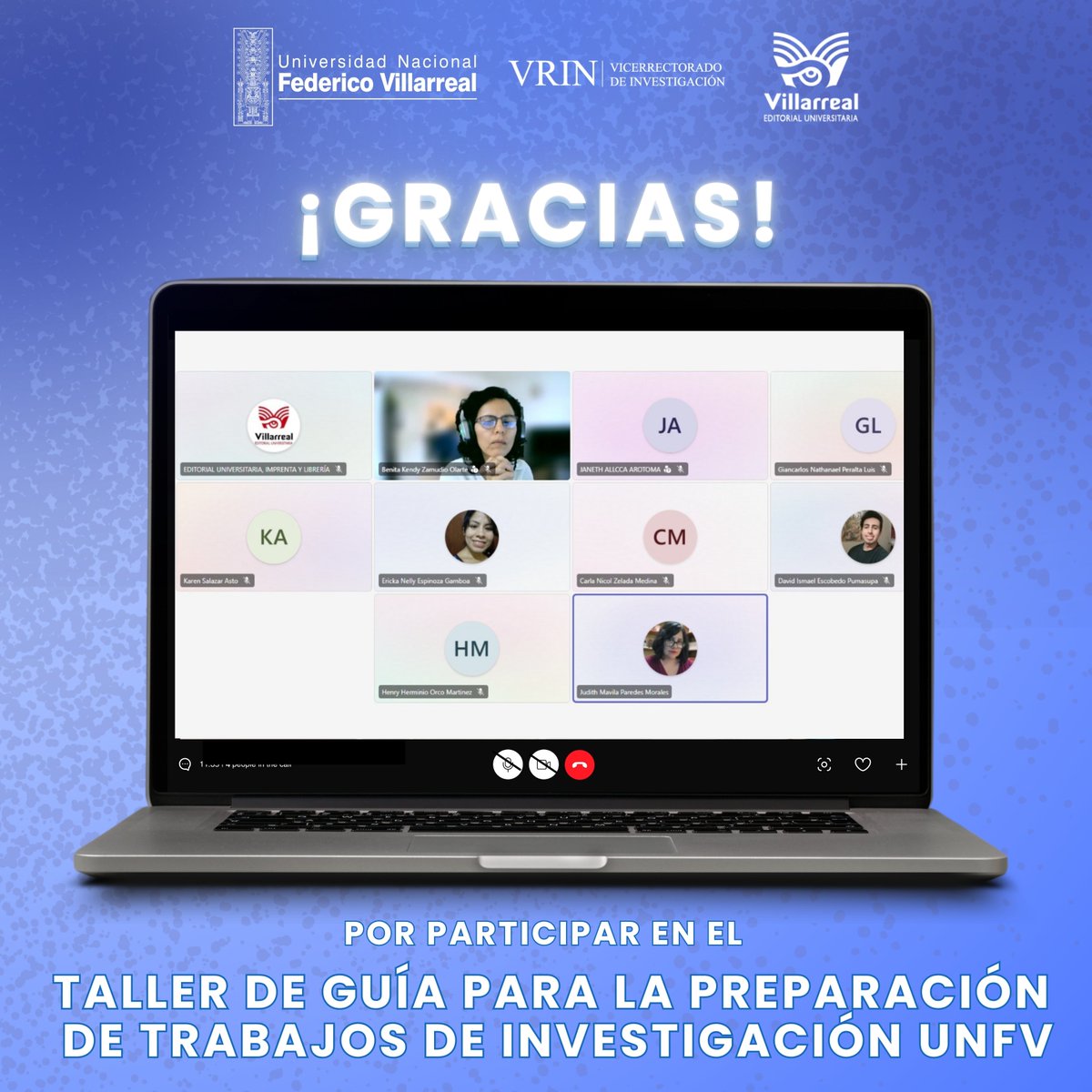 EU_UNFV's tweet photo. 📚✨Desde la Editorial Universitaria UNFV, agradecemos profundamente a los profesionales y estudiantes que participaron en el Taller de Guía para la Preparación de Trabajos de Investigación UNFV.

#Investigación #TrabajosDeInvestigación
#UNFV #VRIN #EditorialUniversitaria https://t.co/dE4PFOHCIu