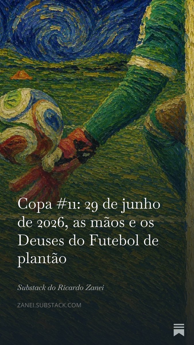 Zanei's tweet photo. 29 de junho de 2026 jamais ficará esquecido na história. 

Um dia que os pés ficaram em segundo plano, e as mãos, quem diria, levariam o esporte a um lugar inacreditável.

Os Deuses do futebol, sempre eles, nos brindaram com o impensável. Que bênção!

https://t.co/JqyznIa6JB https://t.co/W4GMzI2sOx