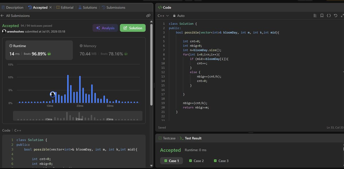 areesharafat's tweet photo. Day 28
Didn't Post for 2 days, but I kept up with the pace.
Also, started with RNN's today.
#dsa #leetcode #ml https://t.co/K6FNUCd6N9