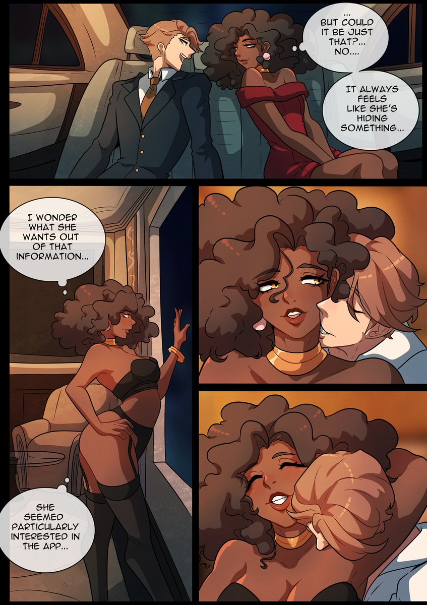 kinkymation's tweet photo. here's the full version of Chapter 5 for Magical Miss Lucy!

Things get spicy for Angela, and Lucy learns some interesting information, I hope you guys enjoy this preview, full chapter is up on Webtoons and spicy bits on Patreon! https://t.co/Gjl3z6brI1