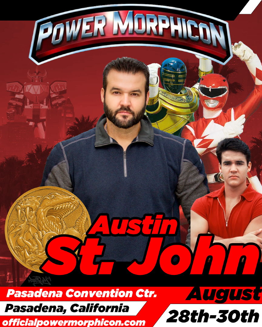 ASJAustin's tweet photo. 🚨 IT’S MORPHIN TIME, RANGERS! ⚡🔥🦖
Yo, true believers! Your Original Red Ranger Austin St. John is coming back to Power Morphicon — the ultimate Power Rangers celebration!
I’ll be there Friday, Saturday, and Sunday the weekend of August 30 at the Pasadena Convention Center in California! ⚡🔥
This is your chance to get your photos taken, grab autographs, and relive the glory days — telling stories about how Power Rangers went down in your neighborhood back in the day!
But don’t sleep on this — Power Morphicon only happens once every TWO YEARS! The next one isn’t until 2028… so this is your shot! Miss it and you’ll be waiting forever! 🦖
Grab your tickets now and let’s make some epic memories together!
👉 https://t.co/Htgjoq7Ien
#RedRanger #PowerRangers #GoldRanger #California #Pasadena