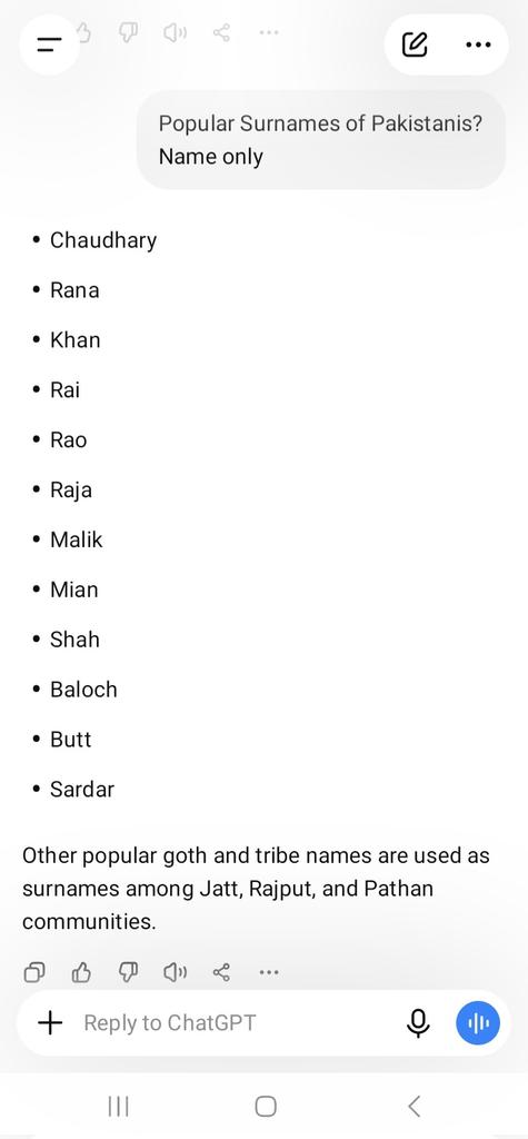 AncientPak's tweet photo. Surnames of Pakistanis 🇵🇰 and their forefathers. 
Indians don't embarrass yourself infront of us 🥱 and first do search about Pakistan before making any joke 🙌🏻
#Pakistan #pakistani_castes #ancestry_of_pak #Steppe #aryan https://t.co/67wvbz5oVn