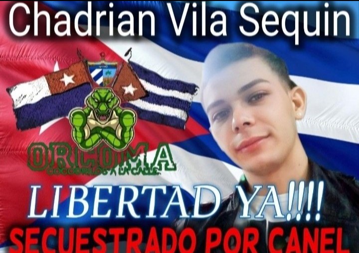 Libertad12021's tweet photo. 🇨🇺 Su nombre es Chadrian Vila Sequin, preso político del 11J sentenciado a 11 años de privación de libertad acusado de sabotaje y desorden público. No lo dejemos solo. Exijo su liberación inmediata. https://t.co/Qsz2mx7hKG