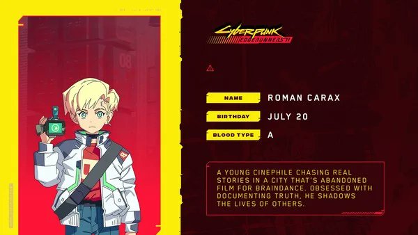 animeupdates's tweet photo. 'CYBERPUNK EDGERUNNERS 2' Japanese &amp; English Main Voice Cast have been announced!

Japanese/English Voice Actors:
- Roman Carax: Momoka Terasawa/Valeria Rodriguez 
- Talia Yang:
Akari Kitō/Kimoy Lee
- D:
Kōki Uchiyama/Nazeeh Tarsha
- Weak Kingsley:
Kentarō Tone/Clancy Brown https://t.co/fpuYFcBXZn