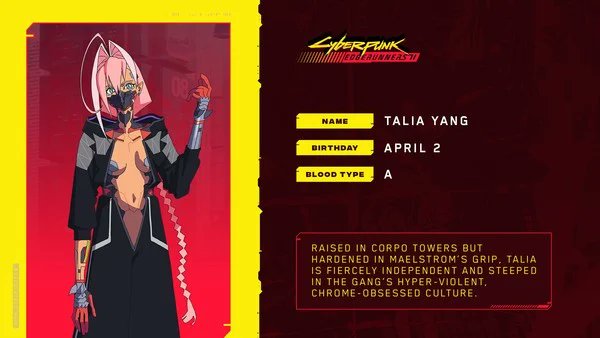 animeupdates's tweet photo. 'CYBERPUNK EDGERUNNERS 2' Japanese &amp; English Main Voice Cast have been announced!

Japanese/English Voice Actors:
- Roman Carax: Momoka Terasawa/Valeria Rodriguez 
- Talia Yang:
Akari Kitō/Kimoy Lee
- D:
Kōki Uchiyama/Nazeeh Tarsha
- Weak Kingsley:
Kentarō Tone/Clancy Brown https://t.co/fpuYFcBXZn