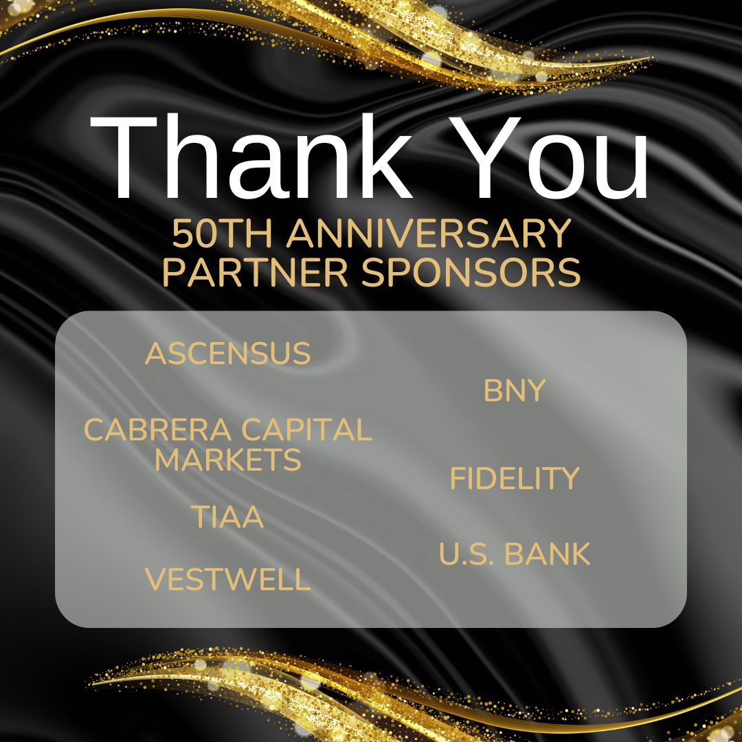 StateTreasurers's tweet photo. Thank you to our Partner Sponsors for being an essential part of the #NAST 50th Anniversary: @AscensusInc, @BNYglobal, Cabrera Capital Markets, @Fidelity, @TIAA, @usbank, and @Vestwell! We appreciate your dedication to advancing the NAST community. https://t.co/8w2oGLOCok