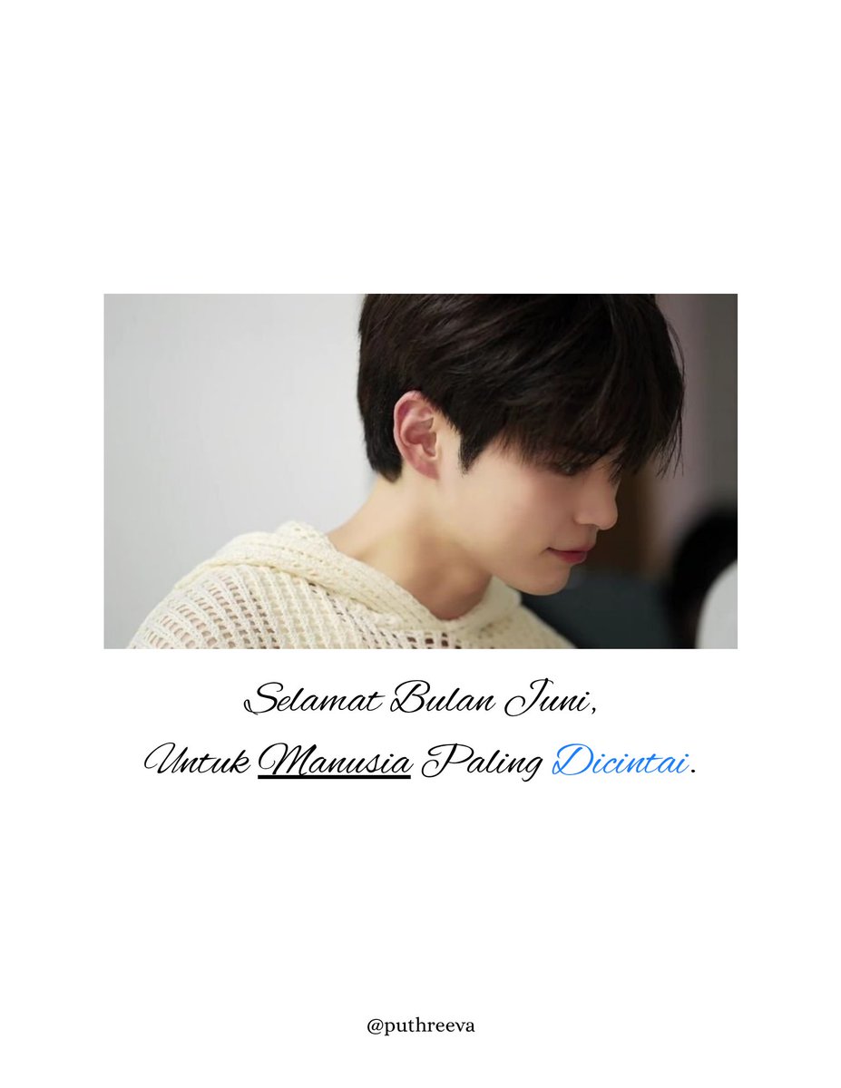 puthreeva's tweet photo. Aku sayang kamu.

Manusia hebat dari bulan 𝗝𝘂𝗻𝗶,
yang sudah s͟e͟p͟a͟n͟t͟a͟s͟n͟y͟a͟,
dan 𝘴𝘦𝘭𝘢𝘮𝘢𝘯𝘺𝘢, 
kami 𝗰𝗶𝗻𝘁𝗮𝗶.

⭐ puthreeva https://t.co/aPpuRmbIeJ