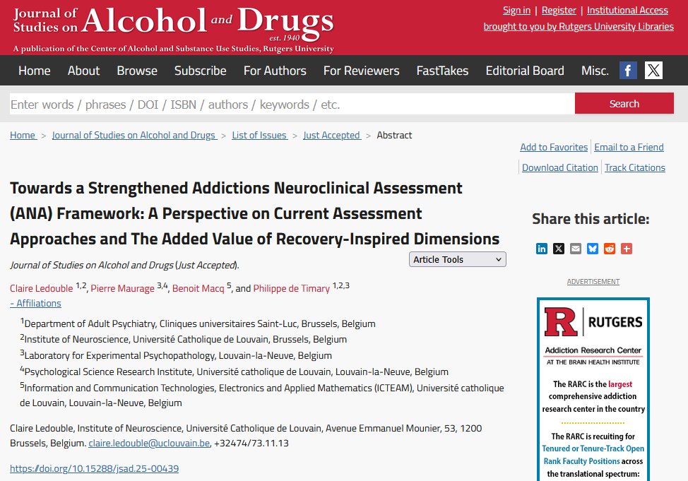 Journal of Studies on Alcohol and Drugs tweet media