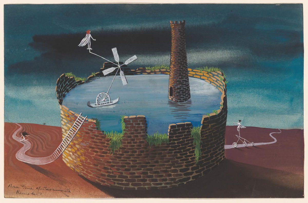 dinamittEros's tweet photo. Remedios Varo.
La torre. 1947. 

MoMA, New York. https://t.co/sFPtbrjyo0