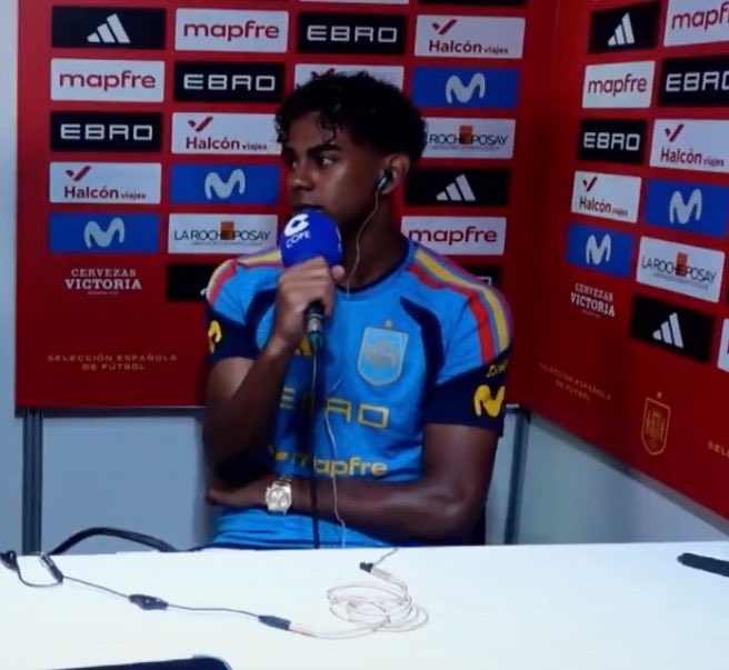 _BeFootball's tweet photo. 🚨🚨 LAMINE YAMAL 🇪🇸 : « LA FRANCE 🇫🇷 MEILLEURE QUE NOUS ? NON ! 

ILS NE NOUS ONT PAS BATTUS DEPUS L’EURO, ILS NE PEUVENT PAS ÊTRE MEILLEURS QUE NOUS. »

ON A ÉLIMINÉ LA FRANCE, ILS ONT DE BONS JOUEURS, MAIS PERSONNE N’EST AU DESSUS. »

(@partidazocope) https://t.co/SYUSteAHC6