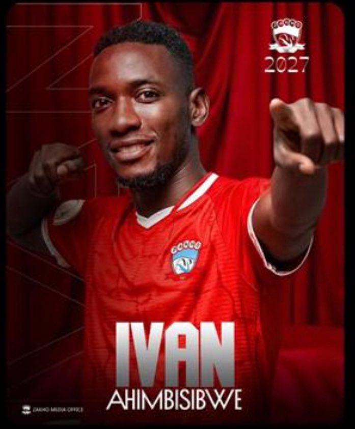 SantosMwine's tweet photo. Breaking news uganda cranes top scorer Ivan Ahimbisibwe has joined Iraqi 🇮🇶 club Zhako Fc on a 2 year contract.His deal to Azam failed due to the clubs failing to reach a consensus. https://t.co/XPWsdNvu7W