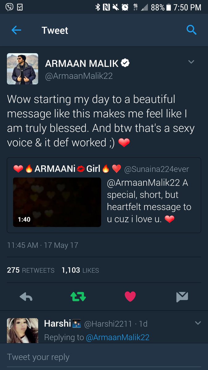 Sunaina224ever's tweet photo. So many screenshots of very flirty 🤫 and thoughtful msgs. @ArmaanMalik22 has appreciated us fans individually in his special ways. He accepts me as is and we have a good laugh about it; so does his fans. It's these joyous moments I will always look back on and smile! 🥰 #AMJoy https://t.co/6xl0Ew5C1r