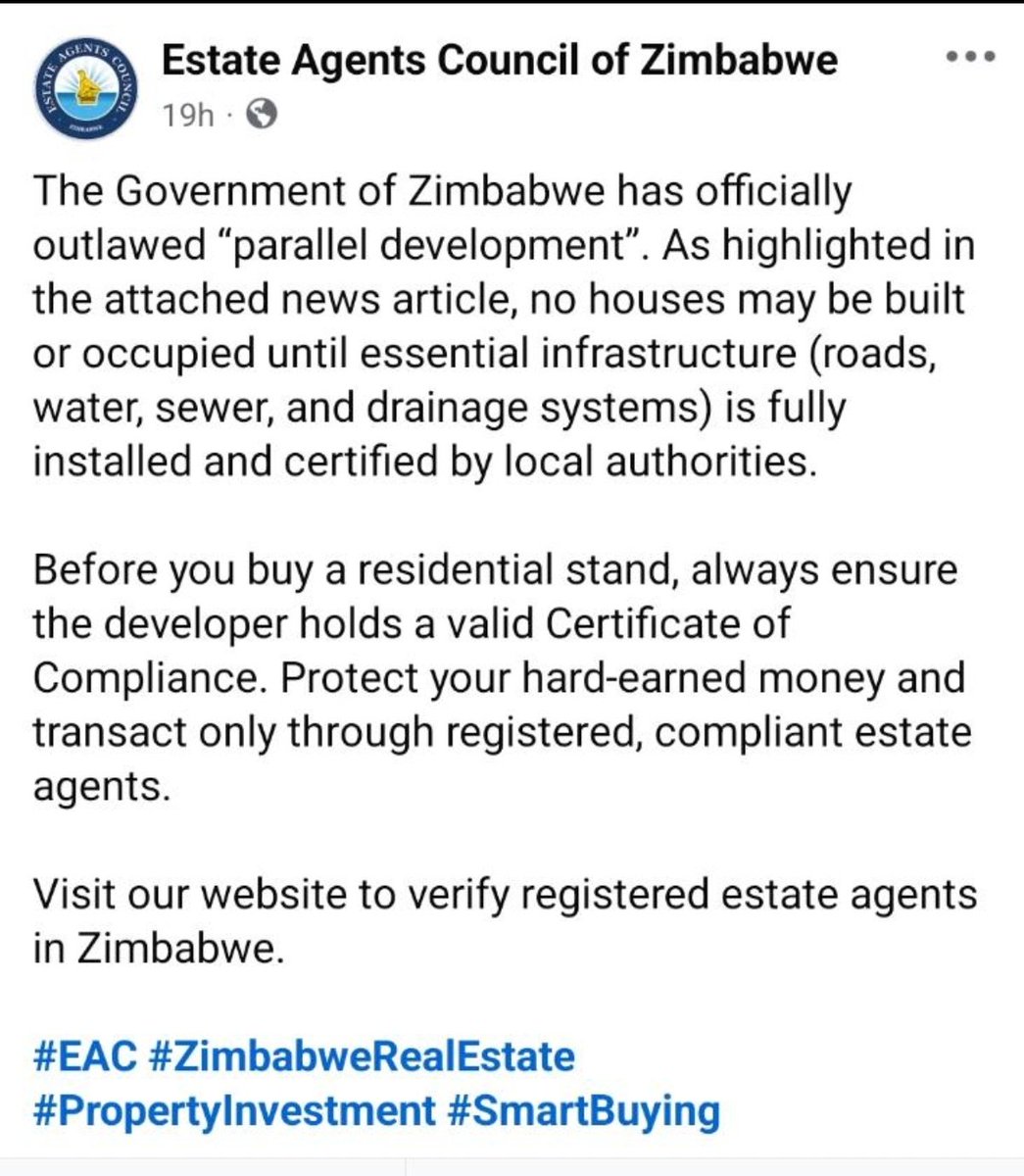 Savheya_Happie's tweet photo. This is a good move. No compliance, no occupation, no selling of stands,... https://t.co/pEtCl0UEP2