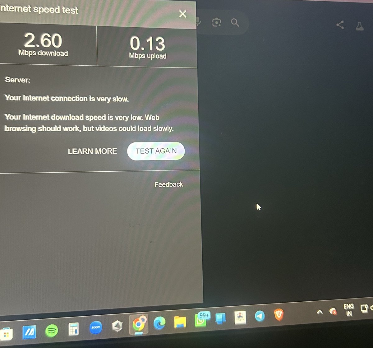 whyischiring's tweet photo. My Jio AirFiber speed over the last 5 days @reliancejio @JioCare https://t.co/PtED3px0sU