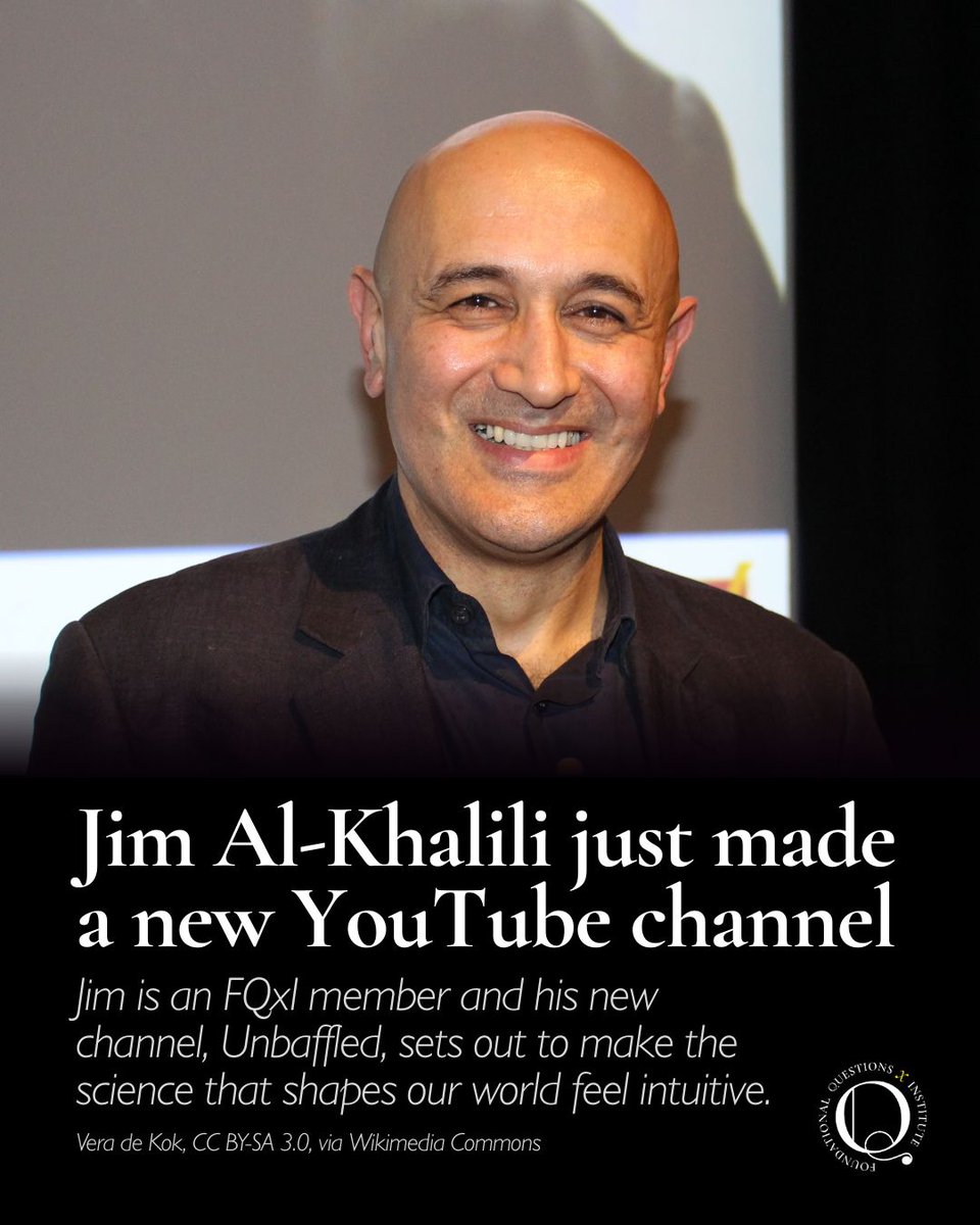 FQXi's tweet photo. Decades of @BBC science docs, and now a channel of his own. Go subscribe: https://t.co/sY6GBjvH6G 
@jimalkhalili https://t.co/43tj0dA7y1