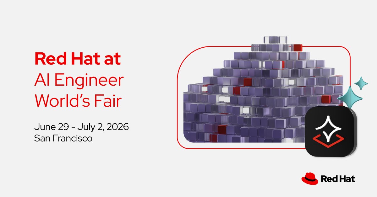 RedHatEvents's tweet photo. Have a question about Agentic #AI or #DigitalSovereignty ? Our experts are ready to answer! Find @RedHat at booth S5. Plan to talk to our experts today: https://t.co/r1xPIbJyUQ https://t.co/ev6UHQEwp9