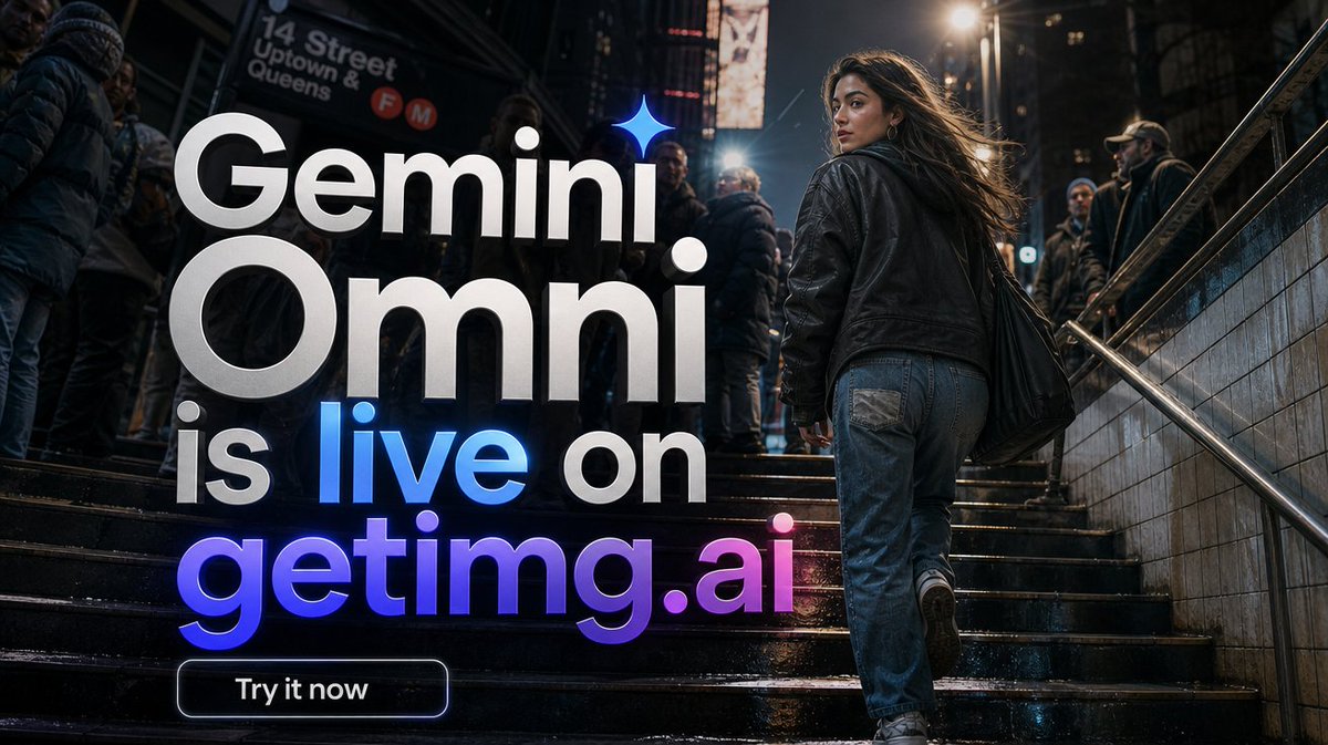 getimg_ai's tweet photo. Google Gemini Omni is now on getimg- turn ideas and references into cinematic videos in seconds.