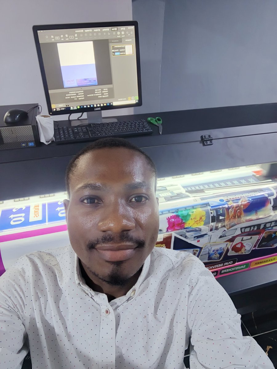 Icon_Ashaolu's tweet photo. You'll remember this my post right?

I am glad to share with you that, I have opened the new office!🥳🎉
10ft Large Format printing available for Banners, Billboards, Backdrops etc &amp; SAV, quality DI, ID card, Jotters and more.

Send us a DM, and let us handle your print projects https://t.co/YdnNSPYAjj