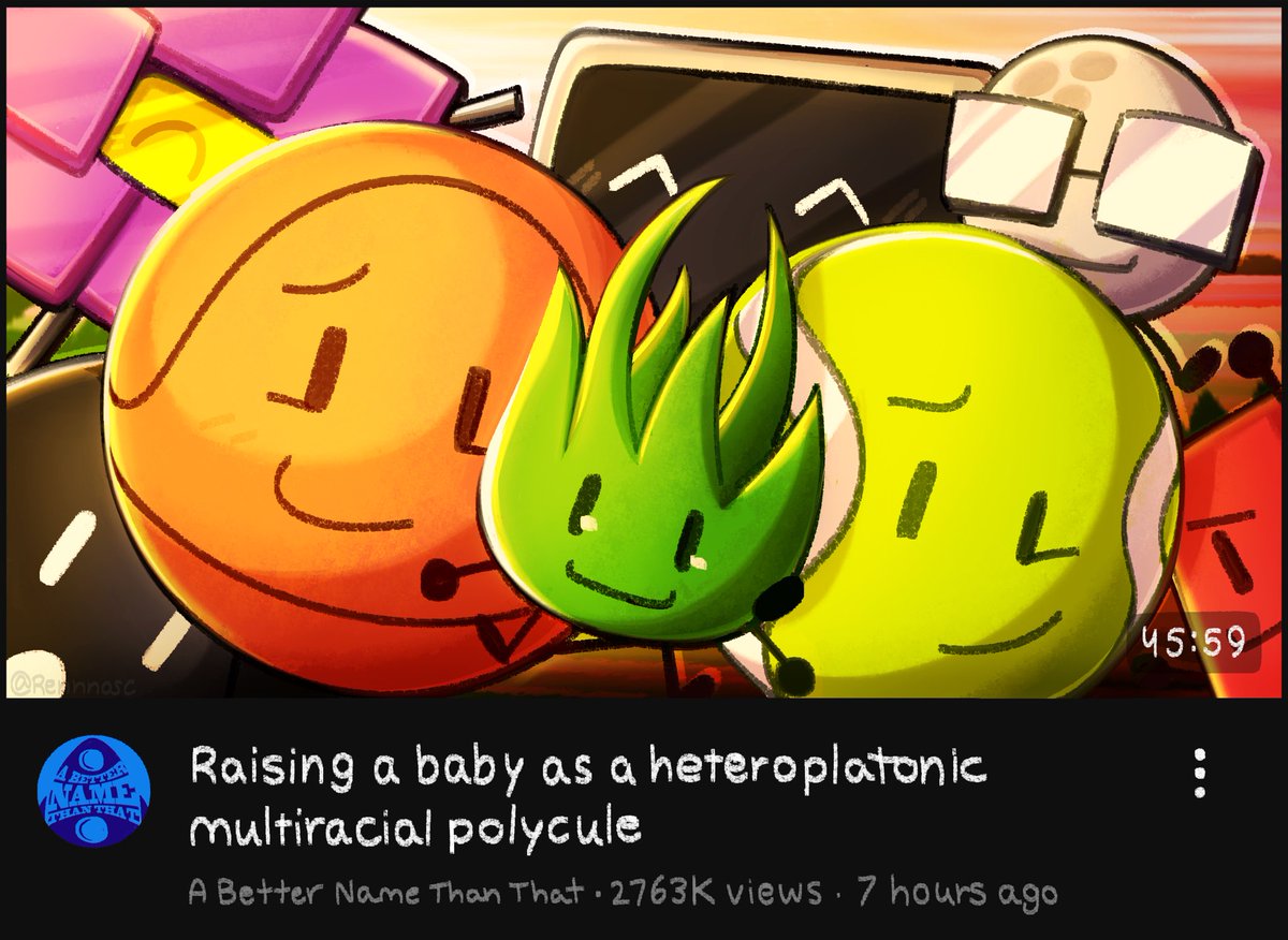 Rennnosc's tweet photo. Recreated another Bunch of Friends YouTube thumbnail! This time with ABNTT 🥹#bfb #bfdi #objectshow https://t.co/qSaVuLvh21