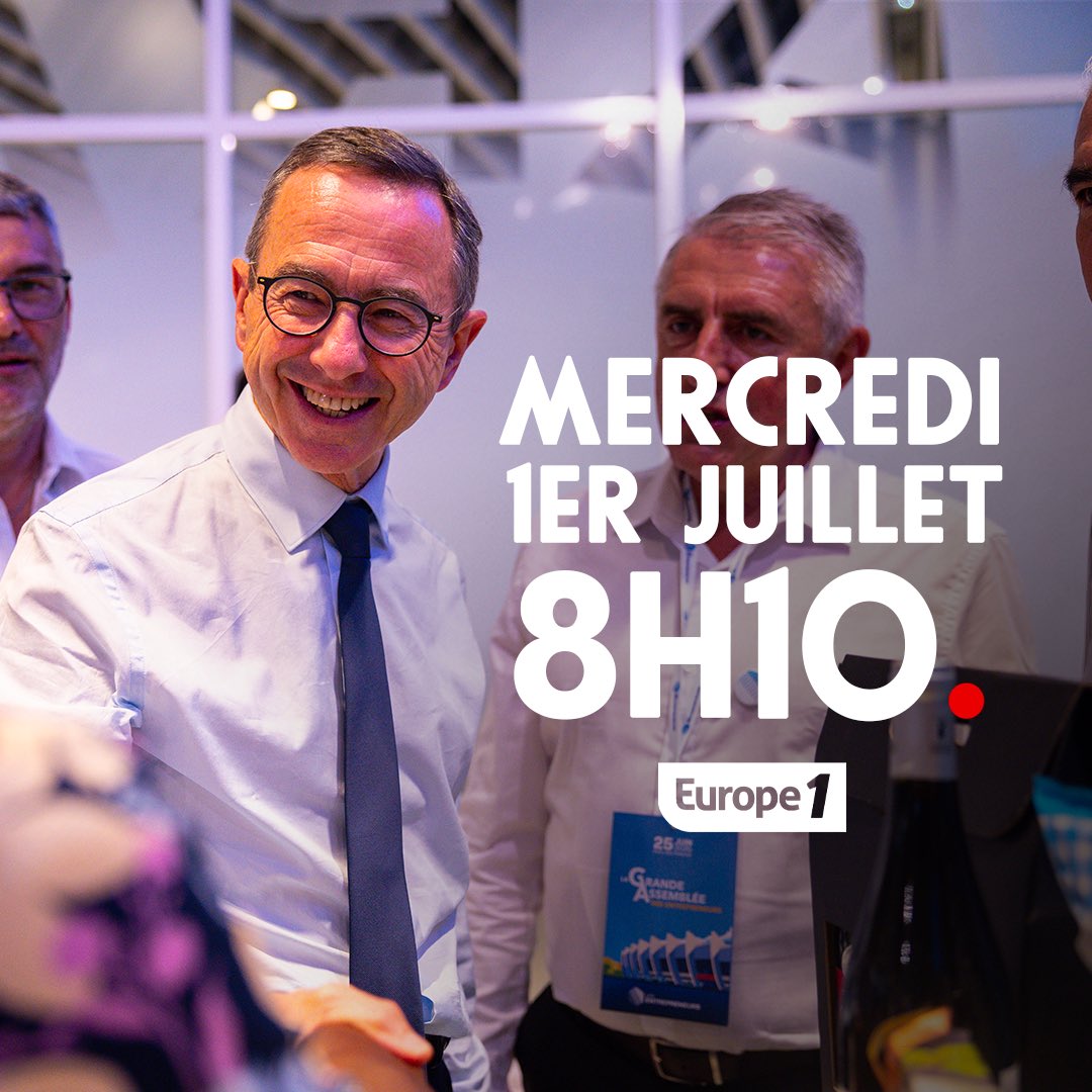 BrunoRetailleau's tweet photo. Rendez-vous demain matin sur @Europe1 et @CNEWS ! https://t.co/vWBqEgikF2