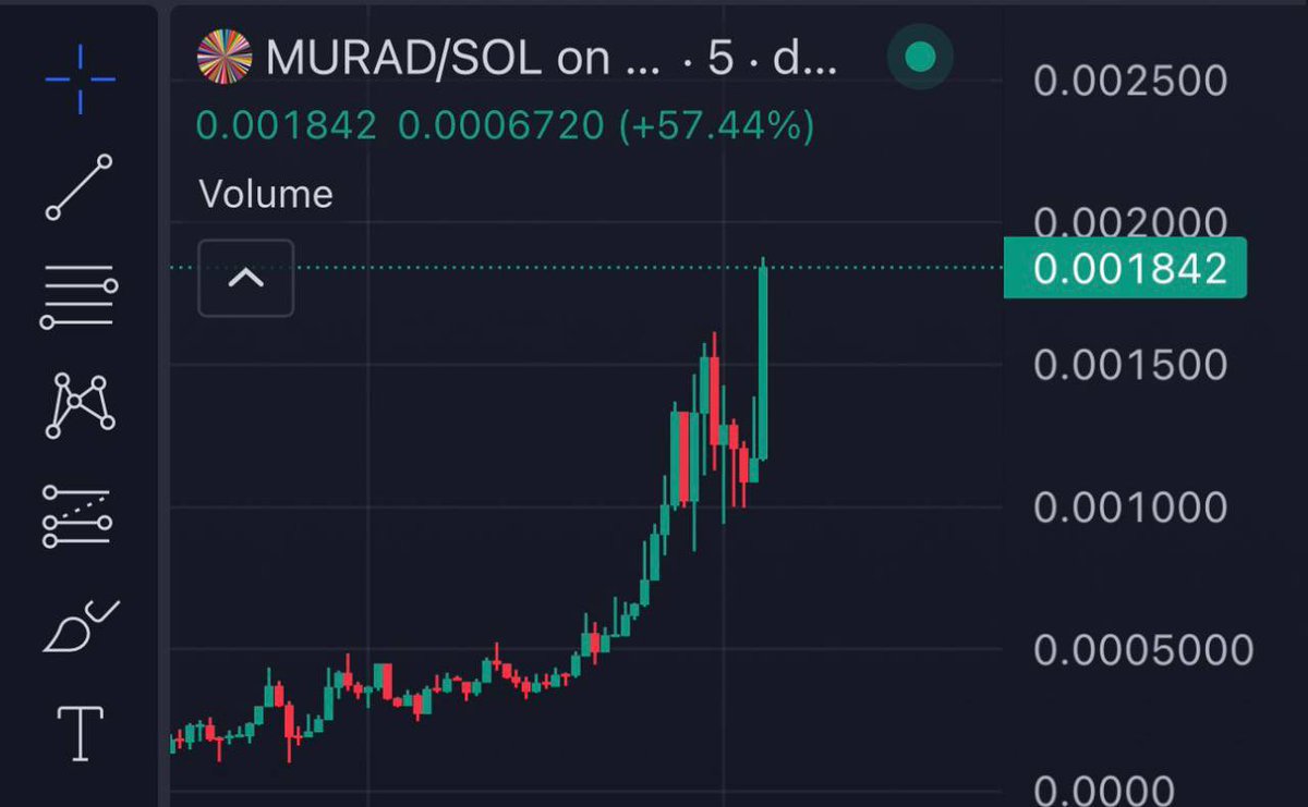 DLEGENDREGGIE1's tweet photo. Someone blasted $10k into $MURAD chart

$1.8M hit https://t.co/7AlwwyW3d2