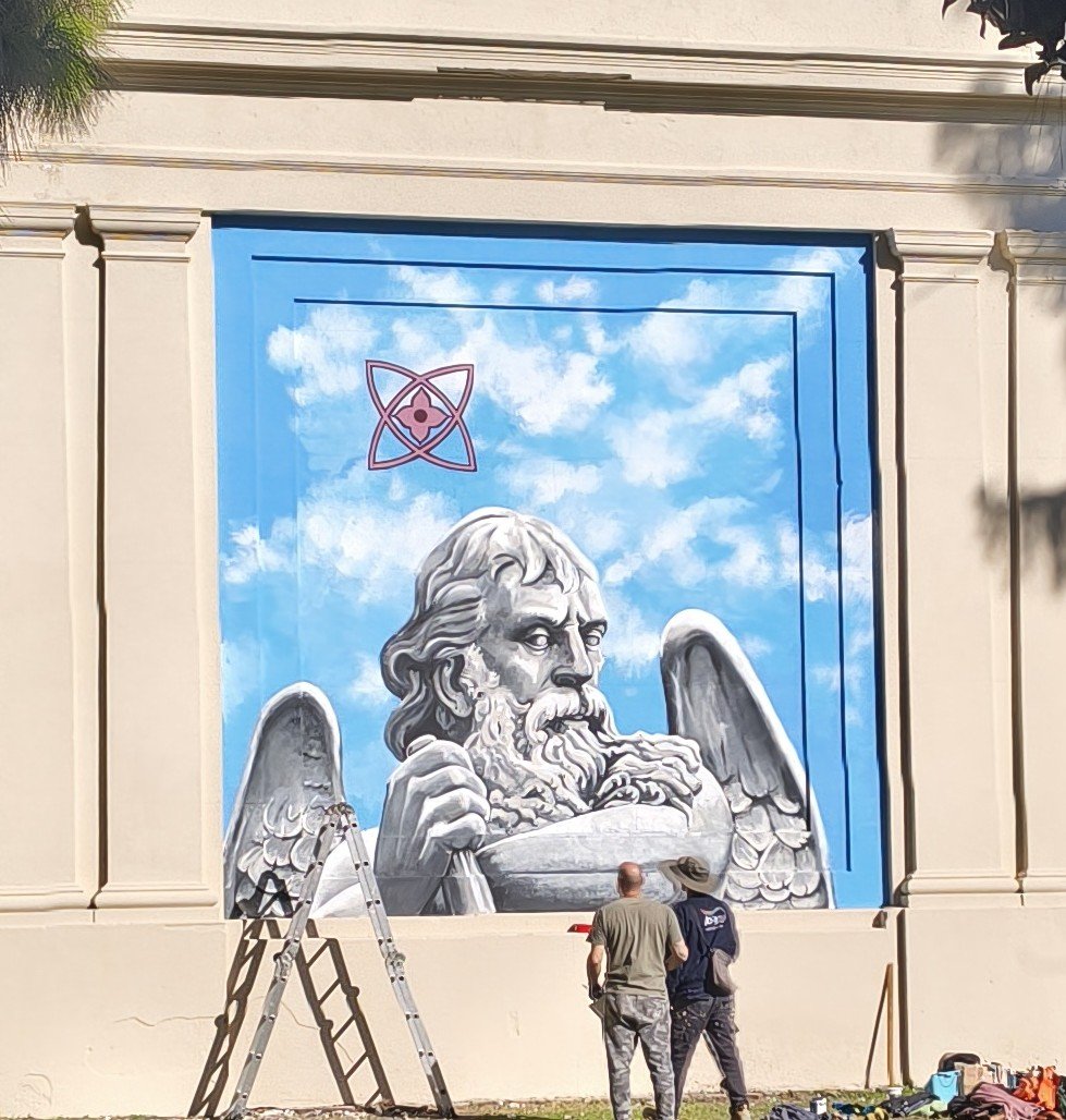 CalleDeRosario's tweet photo. #Arte en las Paredes del Cementerio #ElSalvador 🪦 https://t.co/SMOz46YUVk
