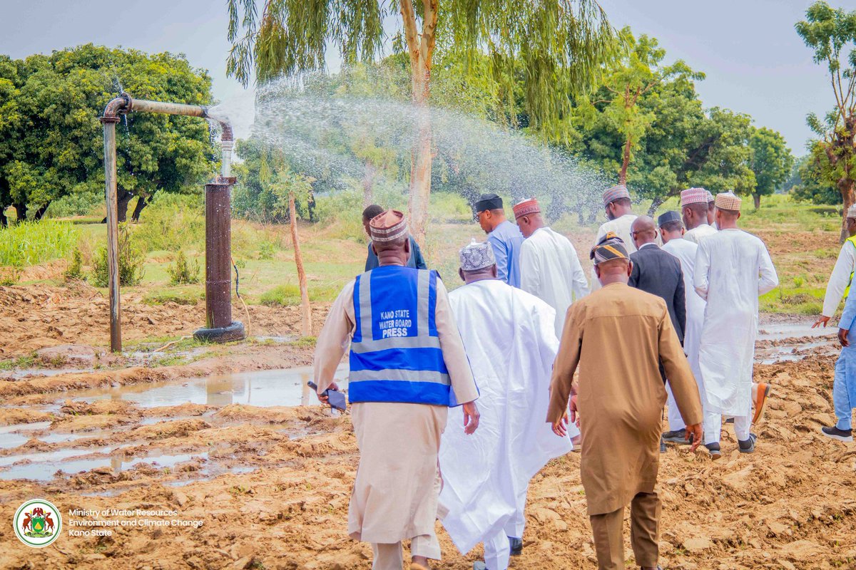 DahirMHashim's tweet photo. Following the inspection visit to the Joda Regional Water Scheme last week, I am pleased to report that rehabilitation works commenced immediately. This facility has not pumped a single liter of water in seven years, making this swift intervention both critical and historic.

Significant progress has already been made: four tube wells have been repaired and are currently active, successfully filling the facility's two storage tanks to their combined 720,000-liter capacity. One of the generators used to power the facility has been successfully fixed. Repairs on the second generator, along with the restoration of the main electricity supply, are expected to be completed by tomorrow.

Out of the four high-lift pumps at the facility, two have been fixed and are already working, while repairs on the remaining two are currently underway. With these operational, this plant, which boasts a 9.6 MLD (million liters per day) capacity, will begin pumping water to the communities along its distribution lines in the coming days.

This administration, under the leadership of the Executive Governor, Alhaji Abba K. Yusuf, remains deeply committed to restoring rural water supply. To ensure the Joda plant is restored to its full operational capacity, the Governor has ordered the construction of additional tube wells, as well as the complete rehabilitation of the administrative offices and other vital infrastructure. 
Our collective efforts are yielding tangible results for the people.

Dr. Dahiru M. Hashim
Honourable Commissioner, 
Ministry of Water Resources, Environment and Climate Change, 
Kano State.