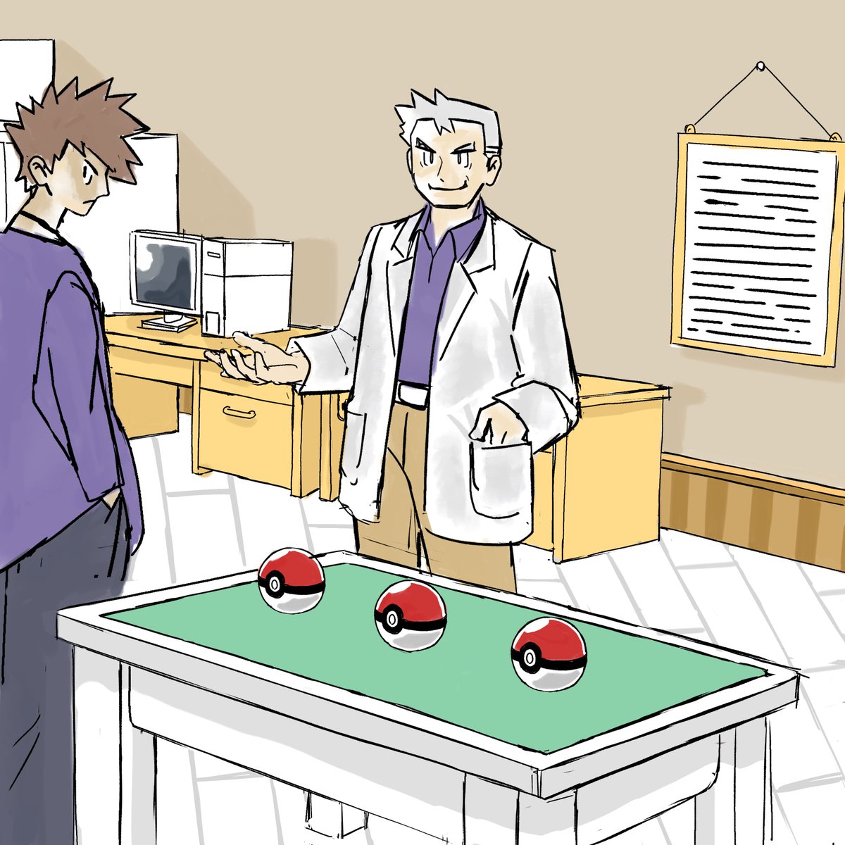 Turt387's tweet photo. Oak's Lab https://t.co/rC2DgjzR3G