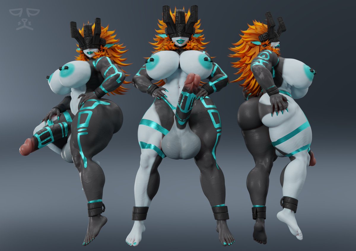 SchleepoKat's tweet photo. Commission for @Angelic_SnowOwl 

Model by:
Goddess Midna - @BySamzan 

Design by:
Goddess Midna - @Picturd1 https://t.co/nYTRwNkNNa