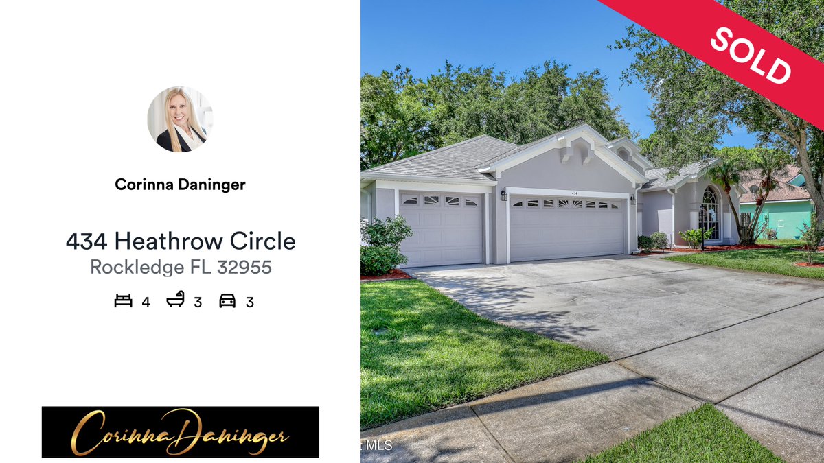 CorinnaDaninger's tweet photo. 🛌 4 🛀 3 🚘 3
📍 434 Heathrow Circle, Rockledge, FL, 32955

My latest sale on RateMyAgent.
FL BK: 3297075
https://t.co/wPHCEKOi4N

...
#ratemyagent #realestate https://t.co/HaxWtcUwXm