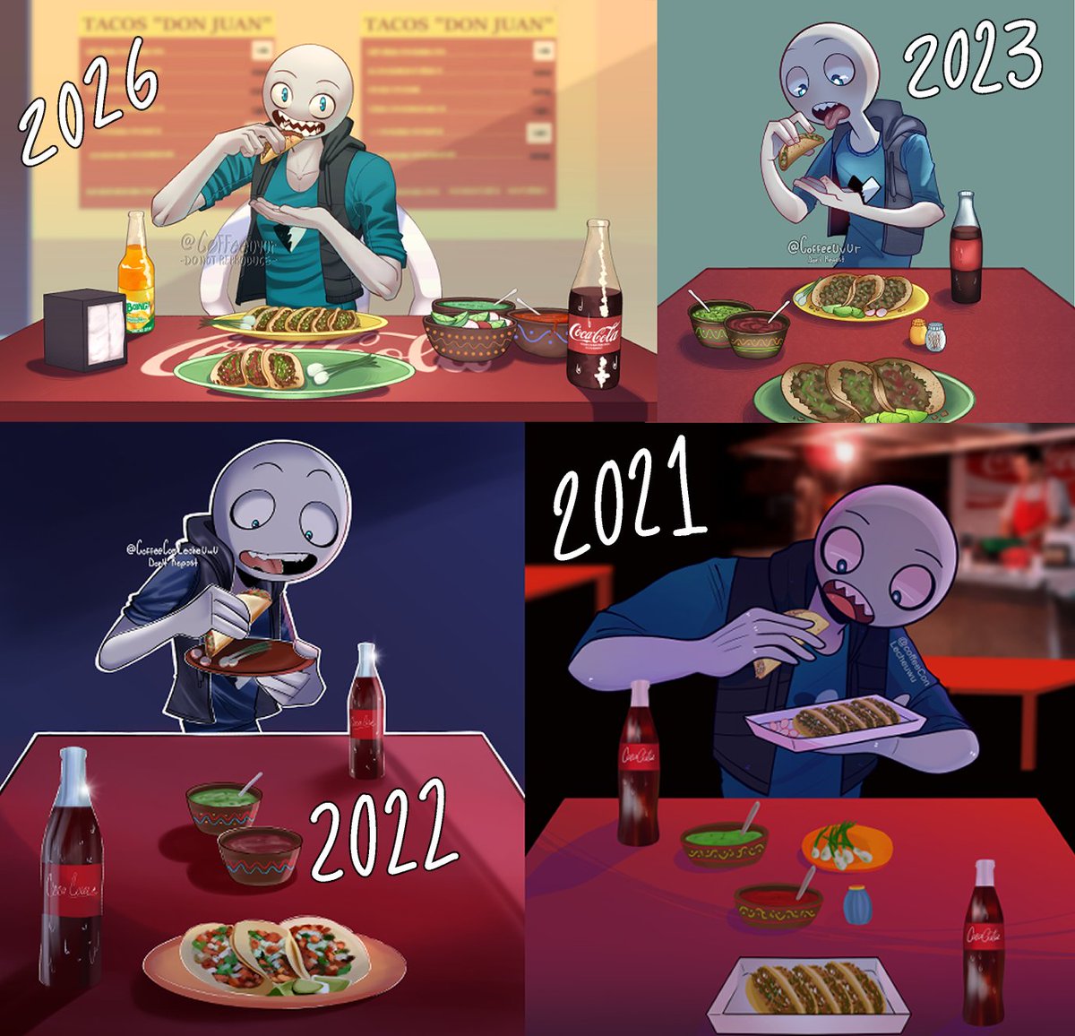 coffeeuvur's tweet photo. La mejor cita 🌮

Aah, what memories~ A redraw from 2021
#YourBoyfriendfanart #YourBoyfriendGamePeter 
#YourBoyfriendGame
#YourBoyfriendPeter https://t.co/cUOpjpBpji