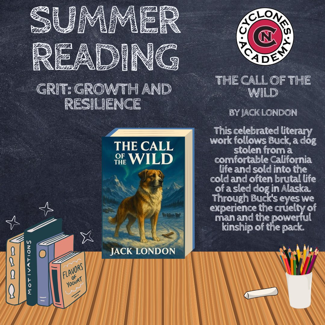 NJrCyclones's tweet photo. 📚 Summer Reading Spotlight ☀️

This summer, our Academy students are diving into The Call of the Wild by Jack London—a timeless story of perseverance, resilience, and discovering the strength within.

Buck's journey reminds us that growth often comes through adversity. The same grit that helps him survive and lead is the mindset we strive to build every day on and off the ice.

#rollclones