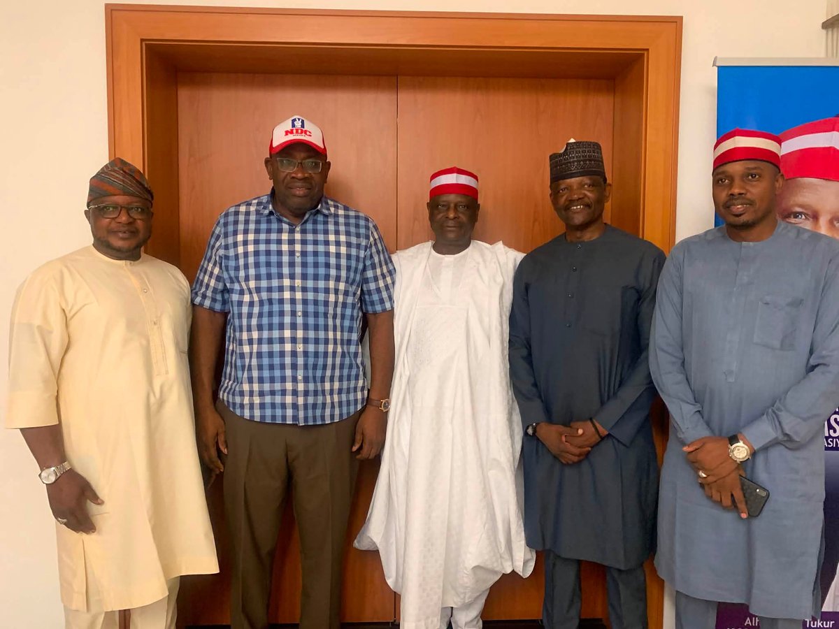 BishopPOEvang's tweet photo. NDC National Chairman HSD says he has met with Senator Rabiu Musa Kwankwaso and confirmed that his name has been successfully uploaded to the INEC portal as the party’s vice-presidential candidate for the 2027 presidential election.

HSD added that the party remains focused and committed to its mission ahead of the polls.