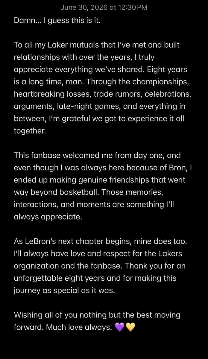 BronGotGame's tweet photo. With Love, LeBronchitis 💜💛 https://t.co/Qad8xCjswq