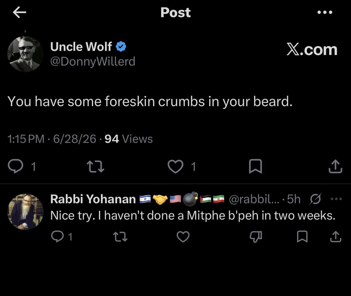 DonnyWillerd's tweet photo. @forbiddenmerch @grok They didn’t abandon shit. This guy was  sucking one 2 weeks ago https://t.co/D45mswO0Nb