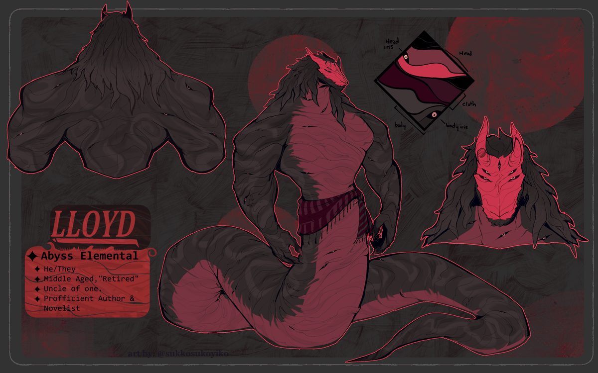 SukkoSukoyiko's tweet photo. tw bodyhorror, tw trypophobia

Updated Lloyd for artfight. Meet a retired middle aged Abyssal Uncle this 2026
#characterdesign https://t.co/f32A8AWXtq
