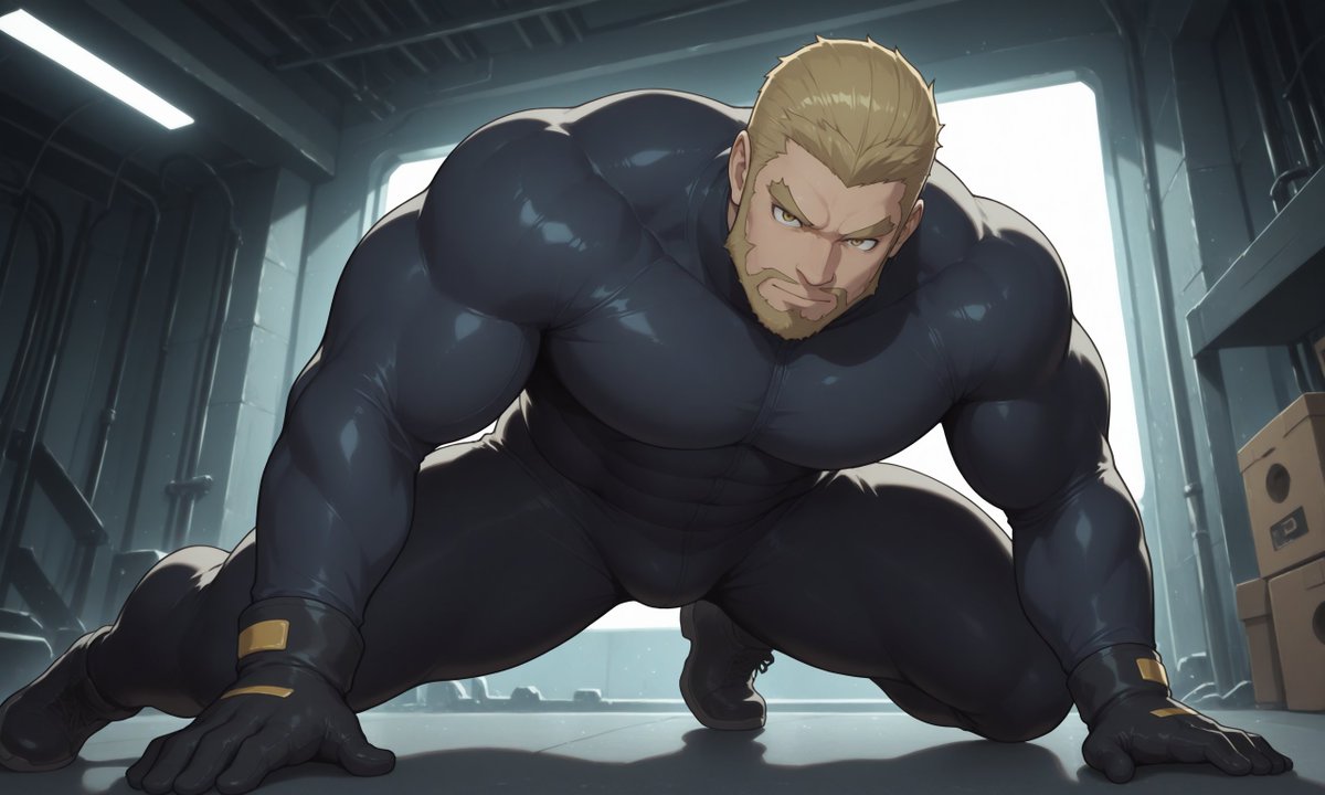 ecchi_bara's tweet photo. Tight... 
#StableDiffusionArt #AIArtworks #bara #DILF #Jiraiya #Naruto #GayErotica #MuscleMan #IsaoShinomiya #KaijuNo8 https://t.co/NaGcUxmAG7
