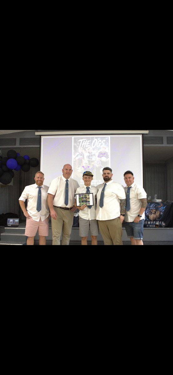 Vikings16s's tweet photo. A further celebration on Saturday, we recognised 3 lads, who have been @Vikings16s since Under 7s!! The OGs!!! Congrats to Gethin, Ethan &amp; Jenson on your decade with us and your dedication showed &amp; good luck moving into Youth next season @NRFC_Youth_25 #Vikings #TheOGs #10Years https://t.co/9k1DvMkt6q